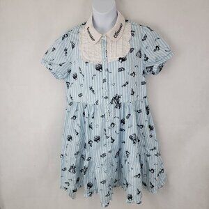 DISNEY Womens 2X Dress Alice in Wonderland Curious and Curiouser *NEEDS REPAIR
